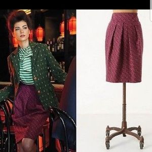 Anthropologie Eva Franco Wool Blend Pencil Skirt